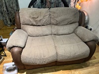 2 seater sofa and armchair collected by Tom Norman Rubbish & Waste Clearance ltd