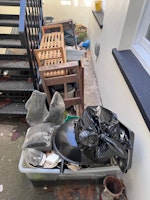 junk/bits of builder waste collected by The Mess Man ltd