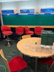 Shop clearance. PLEASE READ CLOSED SHOP.
10 x Slip holder
8 x Bins
6 x Mushroom stools
4 x fobt stool
2 x large tables
8 x chairs
3 x high chairs
3x office chairs
2 x bucket chairs
1 x ladder
1 x large box of old slips
2 x poster metal frames
3 x A2 clips frames
8 x A4 clip frames
1 x bag of rubbish GU51 - removed for £533