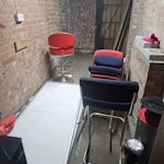 Shop collection. PLEASE READ Please request more images from LoveJunk support: Some items have mold on: Itemised list (as best as I can)
Approximately 7 computer chairs.
Machine stools - 3
Standard chairs - 2
1 small table
3 covid dividers
1 large fan
Several boxes labelled lighting. Unknown if these are empty or full.
A few bits of wood.
Large plastic box.
Old drinks machine.
Old 6ft poster holders. DE24 - removed for £307