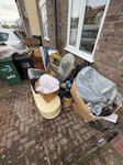 general household waste general household waste , an old tv , cabinet , few boxes, and some small piece of a fence CR4 - removed for £71