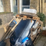 Bathroom and household waste Waste from old bathroom, building materials and household waste SW19 - removed for £257