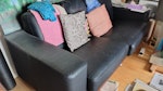 One sofa and one sofa-bed March 12th. The sofa is on the ground floor with easy access. The sofa-bed is on the first floor. BN1 - removed for £130