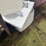basin, toilet, subfloor, panel pedestal basin,
toilet pan & cistern,
boxing & subfloor
bath panel LA6 - removed for £141