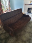 Large sofa/one double mattres Large brown sofa and double mattress CT2 - removed for £95