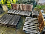 outdoor pallet sofa set exactly what you see in the pics SW16 - removed for £65
