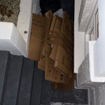 Tons of cardboard from move Lots of cardboard boxes from move of varying sizes including couch boxes as well as some bubble wrap and other plastic wrap some SW6 - removed for £95