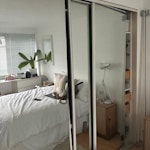 x3 mirrored sliding wardrobe d 3 mirrored sliding wardrobe doors about 250cm tall SW2 - removed for £117