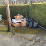 Solar install waste Cardboard boxes, trash bags, trunking and other solar install rubbish. GL7 - removed for £125