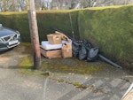 Solar install waste Cardboard boxes, trash bags, trunking and other solar install rubbish. GL7 - removed for £125
