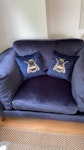 sofas A 3 seater velvet sofa good condition and a armchair good condition. CR8 - removed for £97