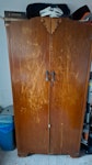 Furniture 1 wardrobe, 1 two seater sofa, 2 display cabinets PE29 - removed for £200