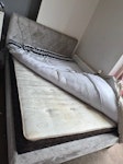 A double bedframe+mattress 1 dismantled double bed frame and mattress for removal. Second floor flat with lift. Items will be in my flat hallway ready for collection. SE16 - removed for £71
