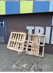 wooden pallets wooden pallets outside flat, need removed asap UB3 - removed for £53