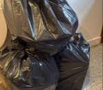 household waste 3 bin bags, regular household waste SW7 - removed for £29