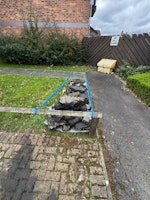 broken lumps of tarmac collected by Ram it in skip hire