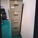 large rubbish removal 1x 5 draw metal filling cabinet, 1x 3 draw metal filling cabinet, 2x umbrellas, 1x plastic mop bucket, 2x heaters, 2x cardboard box, 6x folded cardboard box, 4x cardboard file holders, 2x metal rails, 1x kettle, 1x box of marketing, 3x flat packed boxes, 1x metal shutter, 1x metal bar, DA14 - removed for £193