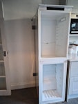 a free standing fridge freezer a fridge freezer to recycle- has no door and no elements inside - Just the item E17 - removed for £95