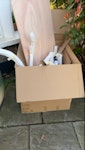 empty boxes and styrofoam 3 large empty cardboard boxes and packaging materials E8 - removed for £71