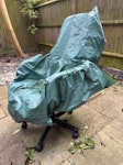 desk chair old desk chair covered with a plastic bag. could be reused but may need to be cleaned as it has been sitting outdoors for some time. looking to see if anyone can collect for less than the council price BN41 - removed for £26