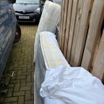mattress and bases 3 double mattress. 1 single mattress 2 single base and 1 part double base HA0 - removed for £117