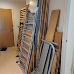 furniture waste 3.4 cubic meters of old furniture waste and a sofa bed mattress. lift available. see photos attached HP1 - removed for £188