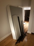 mattress Mattress and metal frame in pieces SW7 - removed for £57