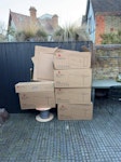 Solar install rubbish Cardboard boxes TW1 - removed for £70
