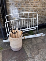 double bed frame & basket collected by Squeaky Clean Removals
