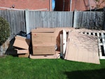 Solar installation waste Solar installation waste, cardboard, cables, wooden pallet. RM16 - removed for £120