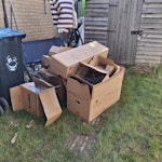 Solar installation waste Waste from solar installation, cardboard, cables etc. MK17 - removed for £27