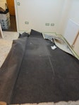 Carpet and underlay (48 m2) Carpet and underlay, covering approx 48m2 M6 - removed for £160