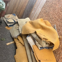 To discard carpet, removal, ca collected by Junk Truck