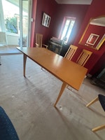 1 dining table 87cm by 141cm collected by SIMMS Movements