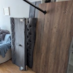 6 items, curbside pickup Queen mattress (192 x 152 cm)
Double mattress (192 x 140cm)
Dining table (180 x 90 cm)
3 seater sofa (218 x 88cm)
2 seater sofa (150 x 83 cm)
Unopened flat pack wardrobe (178 x 56cm) SE14 - removed for £260