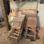shed and garden chairs Dismantled 6x4 shed and garden furniture chairs. RG41 - removed for £117