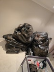 11 loose filled large bags 11 large bags of loosely filled household waste and packaging from a house move. KT8 - removed for £94