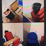 Remove old furniture old microwave
9xclip frames
betfred sign
a board
1x staff counter chair
7x customer chair
5x bin buckets
2x wooden pallets/counter top DN22 - removed for £213