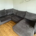 corner sofa and mattresses 1 corner sofa as pictured and 4 x double mattresses. ST7 - removed for £182