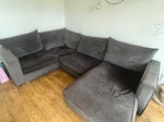 corner sofa and mattresses 1 corner sofa as pictured and 4 x double mattresses. ST7 - removed for £182