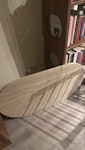 Broken Travertine Coffee Table Broken polished Romano travertine coffee table NW6 - removed for £52