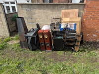 Household and backyard waste collected by LJ skip hire ltd