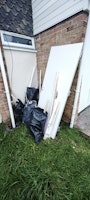 one fire door, 5 rubble sacks collected by Inter County Service Group LTD