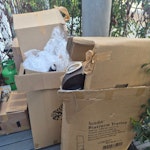 Moving boxes, lamp and other House move boxes, lamp, chair and other small items TW9 - removed for £130