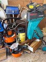 Garden aids, wood, carpet, etc collected by Carry Away Clearance