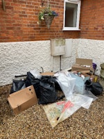 DIY waste and Xmas tree collected by Brickfield services