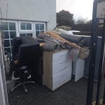 Drawers Mattress Chairs Fridge 2x Chest of Drawers, Computer Chair, Armchair, Carpet & Flooring Offcuts, Fridge, Mattress - See Photo SE9 - removed for £163