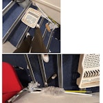 Furniture removal Betfred shop 899 - 1x swivel stool, 2x computer desk chair, 2x red four legged chair, 2 x mop buckets, 1x plate drying rack, 1x sandwich maker, 4x mop poles IP1 - removed for £127