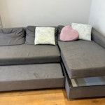 1 corner sofa, drawers 1 corner sofa with pull out bed and storage, chest of drawers W4 - removed for £156