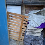 4.5m^2 tile + kitchen worktop 4.5m^2 bagged tile. Mostly whole, some broken
Offcuts of kitchen worktop + cover panel offcuts. A Bit of wood. SE1 - removed for £88